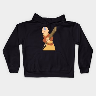 Avatar the Last Airbender Aang Minimalist Kids Hoodie